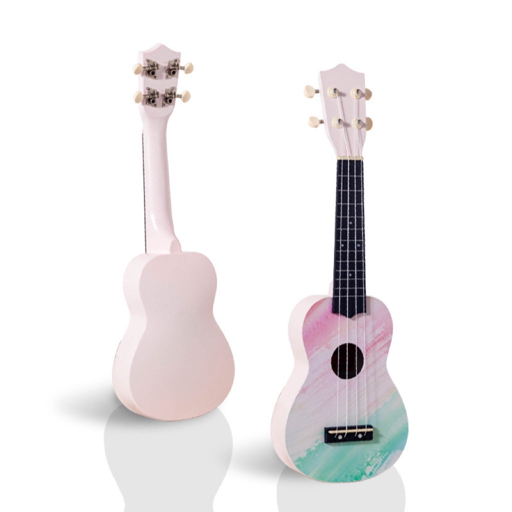 Укулеле с нарисованными узорами