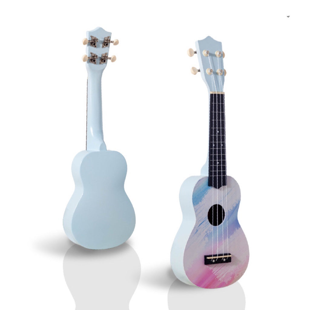 Укулеле с нарисованными узорами